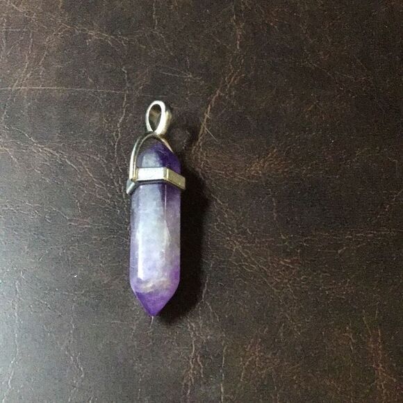 Amethyst, crystal “healing”￼ Stone pendant - Picture 1 of 3